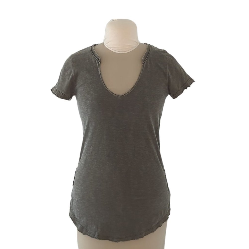 Free People Crochet Back  T-Shirt